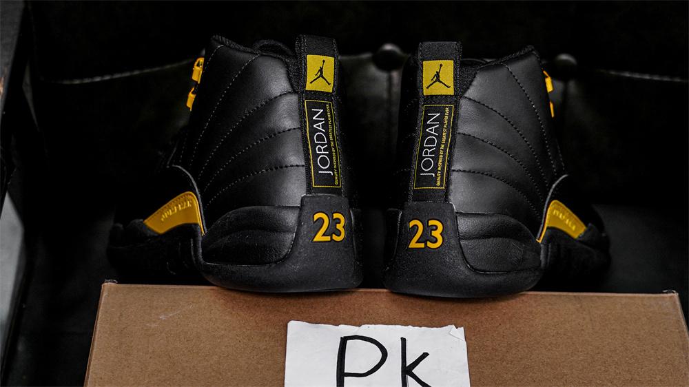 PK GOD Jordan 12 Retro Black Taxi RETAIL MATERIALS READY TO SHIP